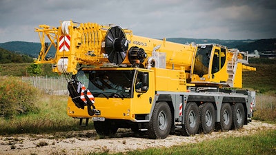 The new LTM 1150-5.3 has a 66-meter telescopic boom.