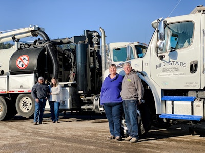 The Mid-State Industrial Services management team (from left) Cindi Olsen, office manager; Blake Olsen, general manager; Jim and Debbie Dodson, owners.