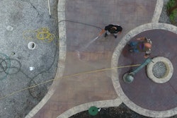 Repairing Stamped Concrete - Buffer