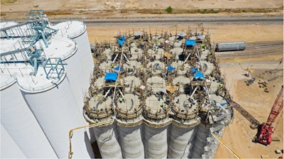 Arizona Grain Slipform Silo Construction Required 9-Day Long Continuous Concrete Pour