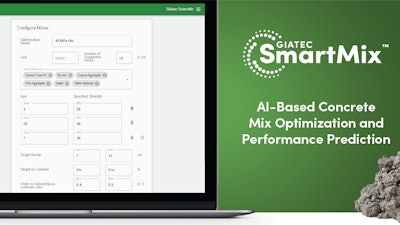 SmartMix Concrete Optimization and Performance Prediction Dashboard