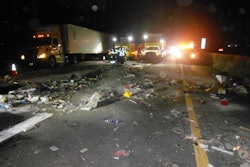TDOT crews were called out to make emergency pothole repairs on I-24 in the Antioch area. Even with traffic control vehicles and a work zone setup, a driver in a red pickup truck with a trailer full of construction supplies slammed into the work zone at a high rate of speed. Thankfully, the attenuator behind the TDOT trucks absorbed most of the impact from the crash and no TDOT employees were hurt.
