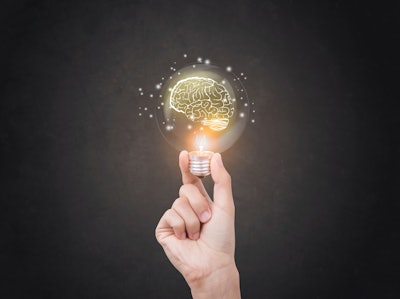 Lightbulb Brain Hand