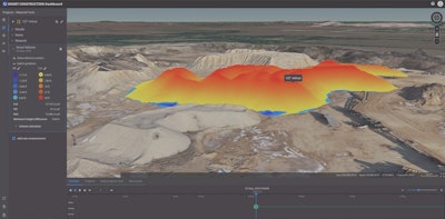 Komatsu Smart Construction Dashboard Map