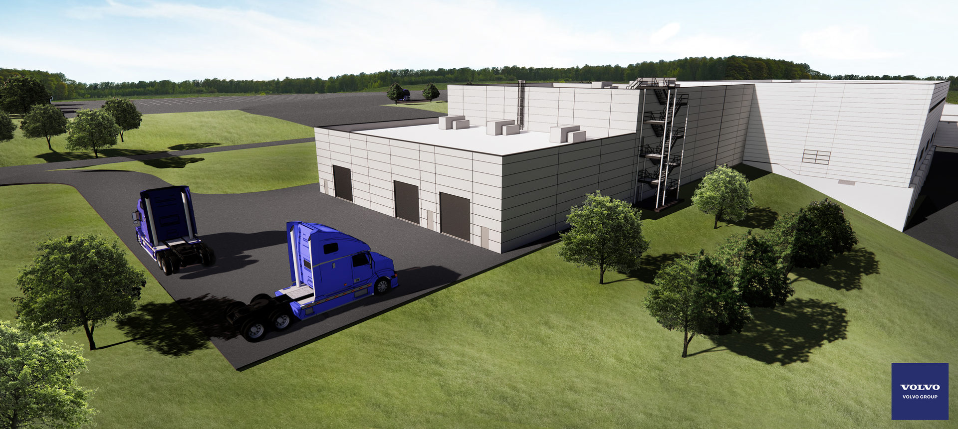 Shown is a rendering of the $33 million state-of-the-art Vehicle Propulsion Lab, which is expected to be completed in Q2 2023.