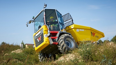 Dumpers are designed for off-road capability. The articulated pivot point provides off-road capability and excellent traction allowing dumpers to access areas on the jobsite that other material movers simply cannot go.