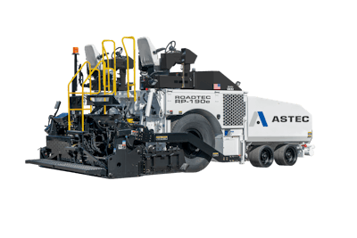 Roadtec Rp 190 Highway Class Asphalt Paver Clipped