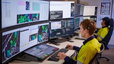Autonomous Haulage System Control Room, Boddington, Western Australia (Photo: Business Wire)