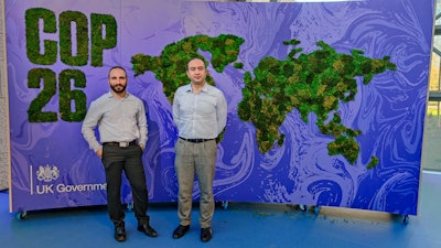 CTO Dr. Michael Wise and Dr. Sid Pourfalah, Founder and CEO of Concrete4Change at COP26.