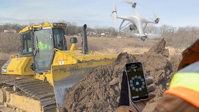 Komatsu Smart Construction Field Drone Dashboard
