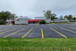 The completed work on the Sheffield Lake community center parking lot.