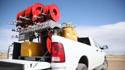 If you perform frequent oil changes in the field for small equipment, you may want to add mobile lube equipment to an existing service truck using customizable systems like the Sage Oil Vac Lubebuilder.