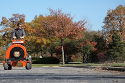 A stand-on blower will provide the most airflow, have the best maneuverability and one operator can do the job of several workers with backpacks.
