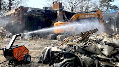 Demolition Contractor Controls Dust With Atomized Mist Technology