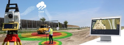 The integration of Leica Geosystems’ safety awareness solutions with ConX caters to safety on construction sites by collecting and visualizing data for awareness, hazard response and insights.