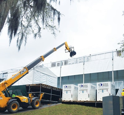 Consider the length, width and height (especially the collapsed height) of a forklift with respect to access points such as low-hanging beams and branches; the height of a ceiling if the equipment is operating in a structure and the equipment’s storage space.