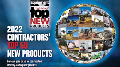 Equipment Today's 2022 Contractors’ Top New Products Award Winners: Downloadable Directory