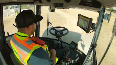 Trimble Earthworks Grade Control Platform for Soil Compactors with Horizontal Steering Control
