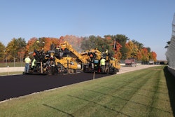 For the surface course design, the Walbec team worked with NASCAR engineers to help determine the best mix and process for installation.