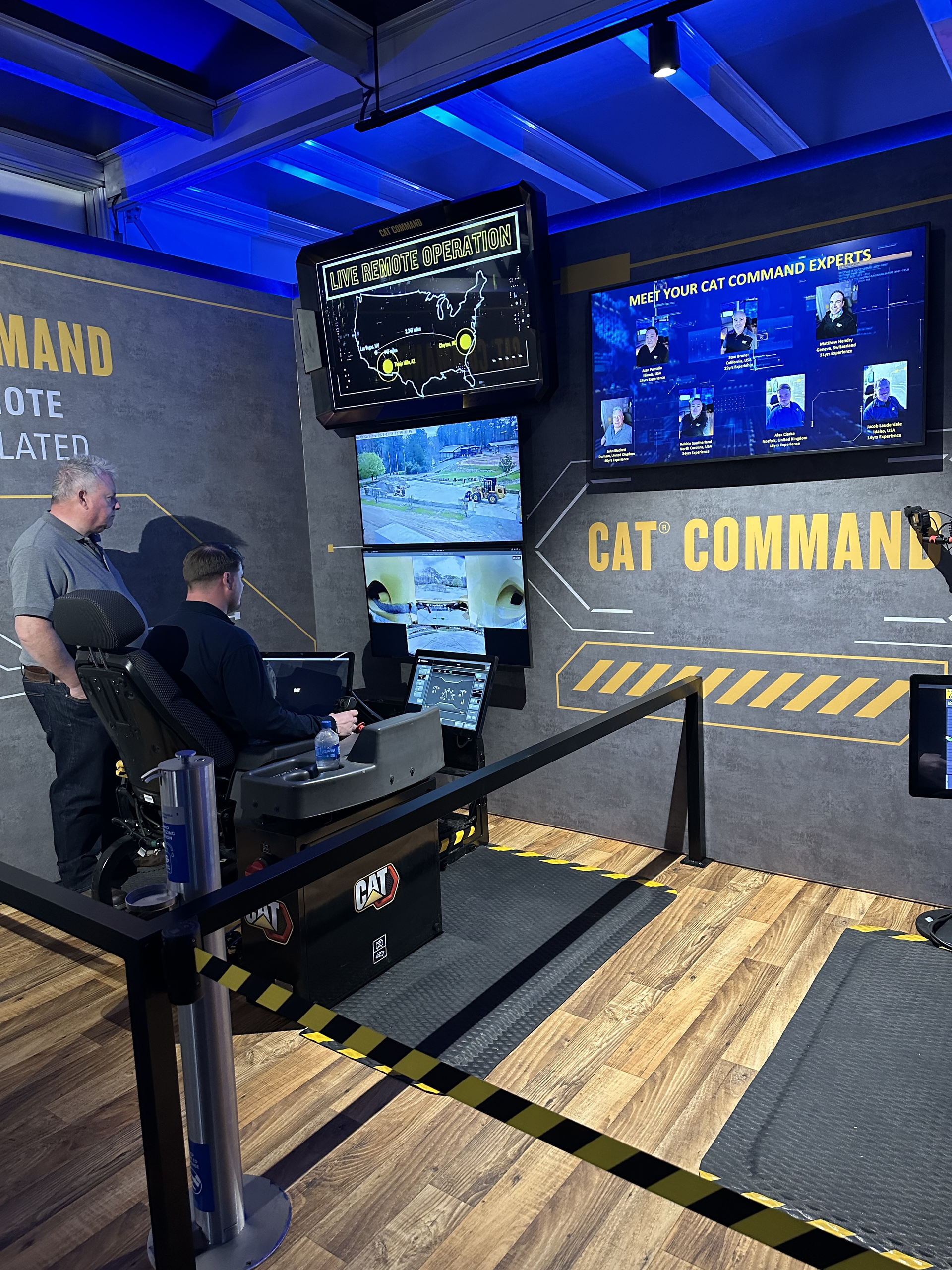 Don't miss the chance to try the Strike Pay Dirt Challenge at the CAT CONEXPO booth's Technology Hub. Participants will be able to try out Cat Command, Caterpillar's remote control operator station, by entering a wheel loader skill competition.