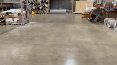 Case Study of Coval Polished Concrete Sealer On A Warehouse Floor