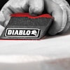 The reusable angled hand sanding block can be used either dry or wet and features a 2-in-1 application that provides flexibility on the jobsite.