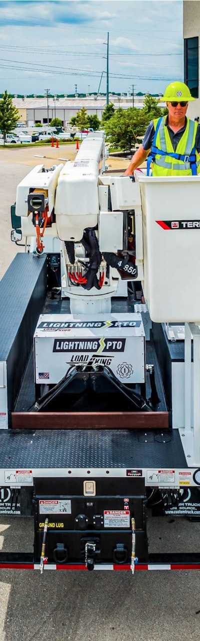 Adding Lightning PTO to utility equipment allows a truck engine to only run during transportation between jobs, minimizing diesel emissions.