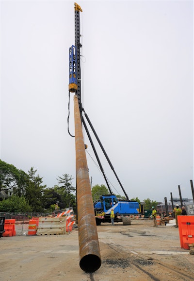 Junttan Piling Rig Key to Pile Installation On Navy Yard Project