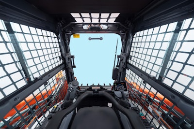 To ensure operators have as much space as possible, Kubota’s SVL75-3 offers a wide cab entrance, via a sliding front door.