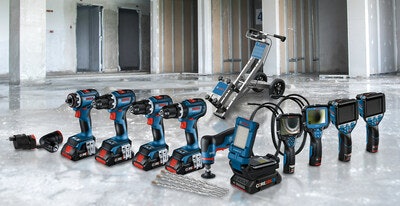 The new construction tools range from impact wrenches and inspection cameras to Bulldog Tough SDS-plus drill bits.