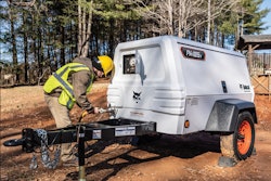 Air compressors ranging from 185 to 1600 CFM, mobile generators ranging from 25 to 570 kVA, and light towers with a runtime of up to 105 hours.