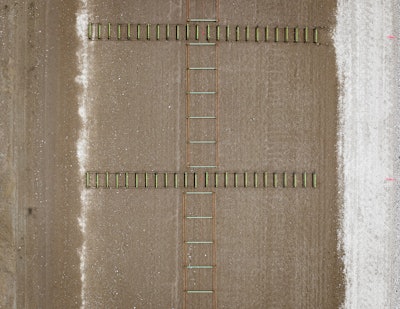 The view from above before slipfrom paving.