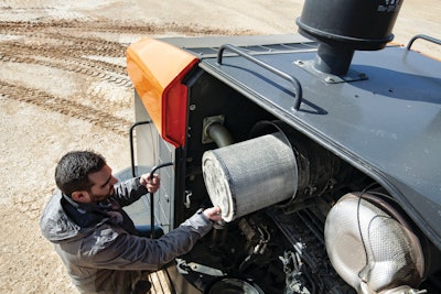 Ensure that all filters are clean and dry before operation