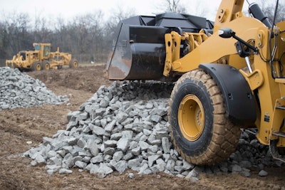 To ensure nothing gets stuck within the deep tread, engineers utilize stone rejector platforms for the gaps to prohibit materials from being lodged within the tread.
