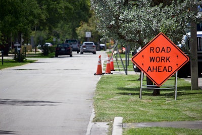Clear signs to indicate restricted areas, speed limits, detours and other important information along the route are critical.