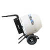 The Mix-N-Go mixer features a polyethylene drum designed for removal of dried concrete.