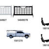 The products include the Kabgard Headache Rack System, extended Ladder Rack and Universal Class 5 Hitch Receiver for both Ford and GM mounted service bodies.