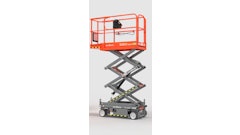 The Skyjack SJ3213 Micro Scissor Lift features a maximum work height of 19 ft. and 25% gradeability.