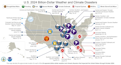 NOAA National Centers for Environmental Information (NCEI) U.S. Billion-Dollar Weather and Climate Disasters (2024). https://www.ncei.noaa.gov/access/billions/, DOI: 10.25921/stkw-7w73