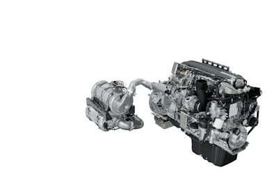 The new PACCAR MX-13 CARB-compliant engine is available on select Class 8 models, including the T680, T880 and W990.