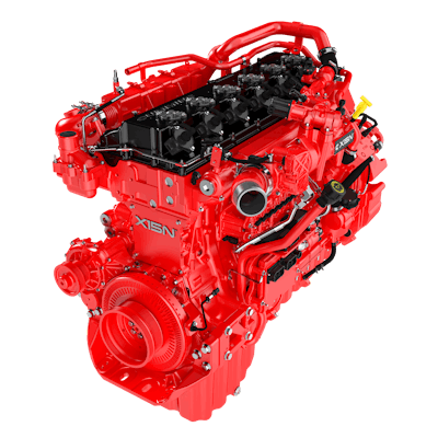 The X15 diesel engine is capable of using biodiesel blends up to 20% and renewable diesel blends up to 100%.