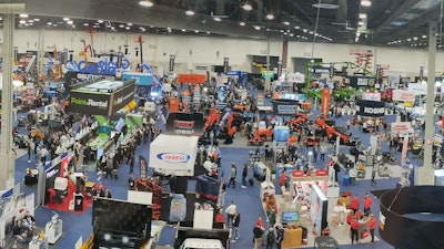 Above the American Rental Association Show 2025, at the start of day 1, January 30.
