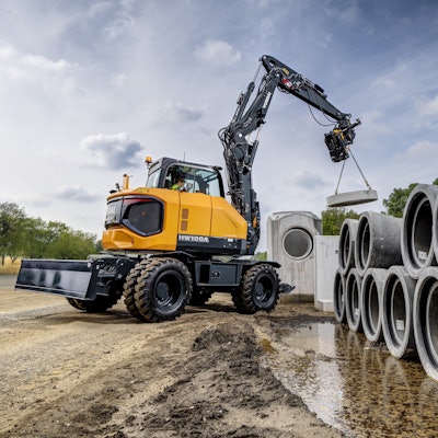 Its compact size, 360-degree swing capability and articulated boom allow it to work in congested and tight spaces where larger equipment can’t.