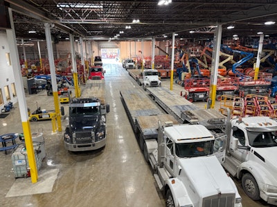 With a fleet of 21 trucks to deliver throughout Northern Illinois, Western Indiana, and Southern Wisconsin, RP Rents designed the shop area carefully to maximize space and operate as efficiently as possible.