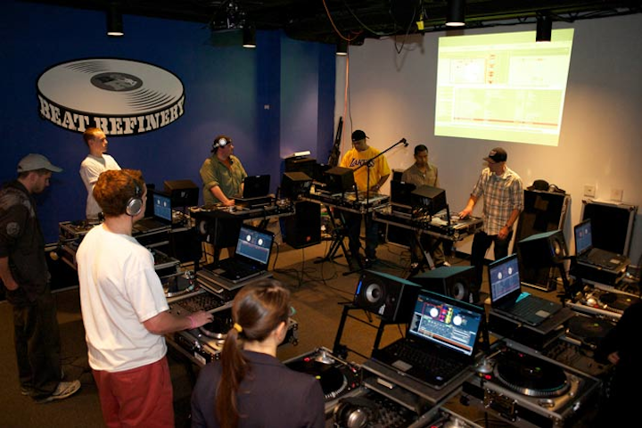 At DJ school Beat Refinery, deejaying newbies can learn the fundamentals during a two-hour 'Beat Building Exercises' class for corporate groups, held at the school's Bethesda, Herndon, and McLean locations. Teachers will help students acclimate to the equipment, and explore how to mix two songs together along with the 'baby scratch,' the cornerstone of deejaying. Class size can range from seven students up to 20 students, priced at $35 per person.