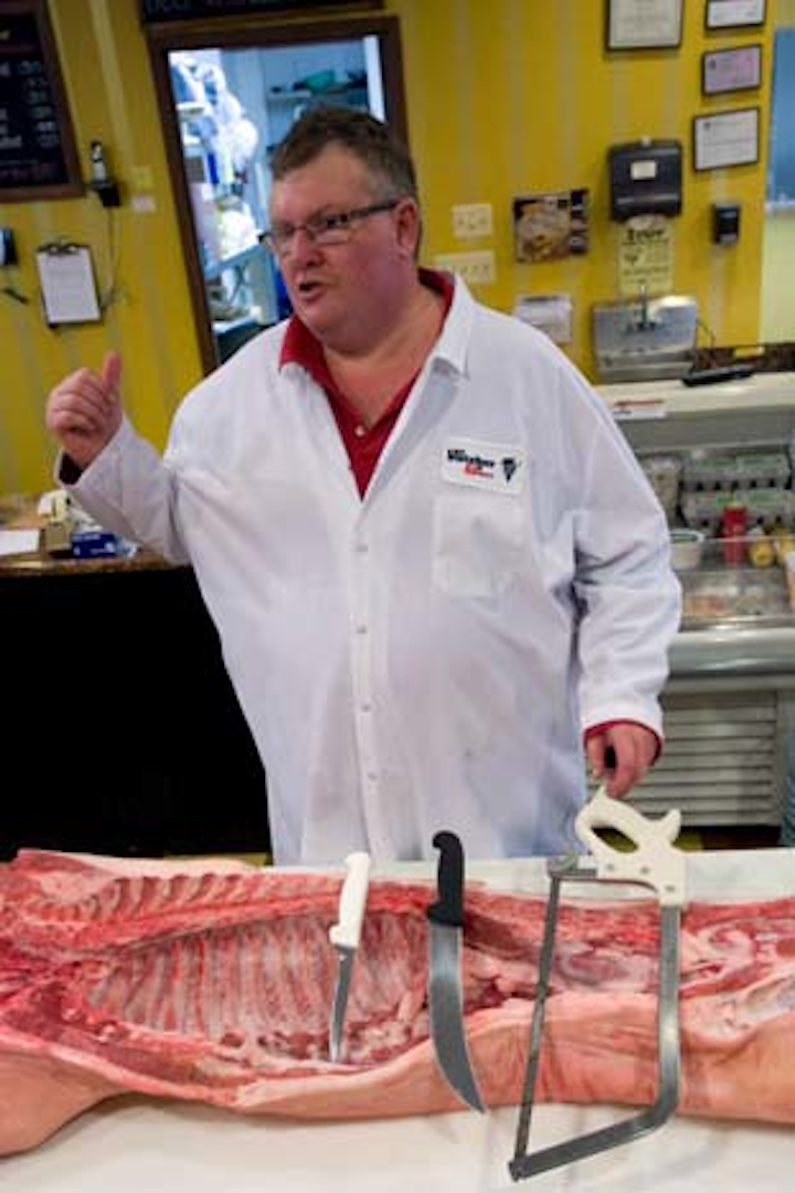 Students can test their knife skills during the Meat 101 class taught by Mike Smollon at My Butcher and More in Annapolis. The three-hour class includes a knife handling demo, a tutorial on hog breakdown, a sausage making session, and tips on how to debone a whole chicken. Included in the $149 per student fee is a commercial boning knife, three pounds of sausage, and a boneless chicken to take home.