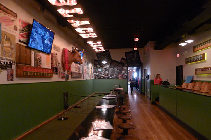 Black Restaurant Group’s new bar Black Jack on 14th Street has an indoor bocce court with 19 stadium-style seats that can be rented out for groups. In addition to the bar’s regular lineup of cocktails and food, Black Jack can create custom drinks and menus for events. For groups, the bocce room has a food and drink minimum of $3,000 Sunday through Wednesday from 6 p.m. to 8 p.m; Thursday from 6 p.m. to 8 p.m., the bocce room minimum is $3,500. On Saturdays and Sundays from 3 p.m. to 6 p.m., renting the entire floor costs from $3,000.