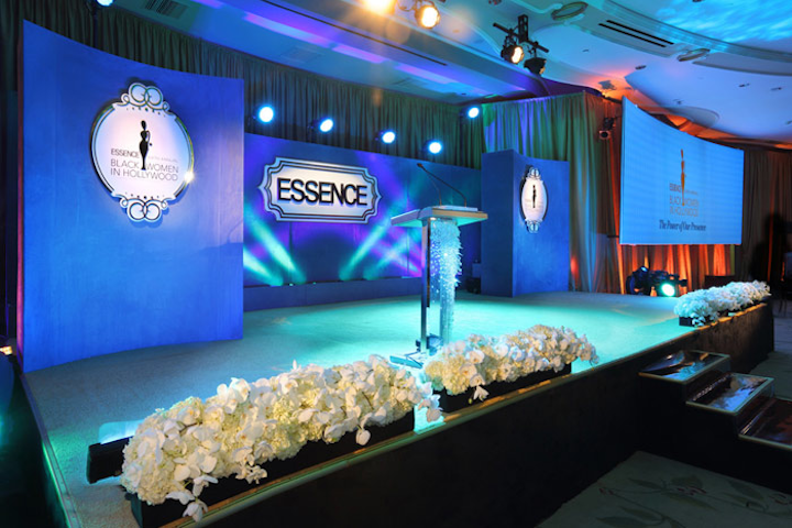 Large-scale, 25- by 12-foot screens (more than double the size of screens in years past) flanked the stage, a look, with the use of edge blended projectors, that was designed to 'immerse guests in classic, iconic imagery,' according to Caravents' Cara Kleinhaut. The displays rotated images of the honorees with specialized graphics, sponsor logos, and Imag video from five cameras within the room. Honoree Oprah Winfrey, with students from her leadership academy, drew a frenzy on the arrivals carpet and brought the house down on stage. But did her presence attract additional sponsor dollars? Not especially, said Purdie Montgomery: 'We are 70 percent confirmed before we even share our honorees. Additionally, most of them are returning partners of two years or more.'