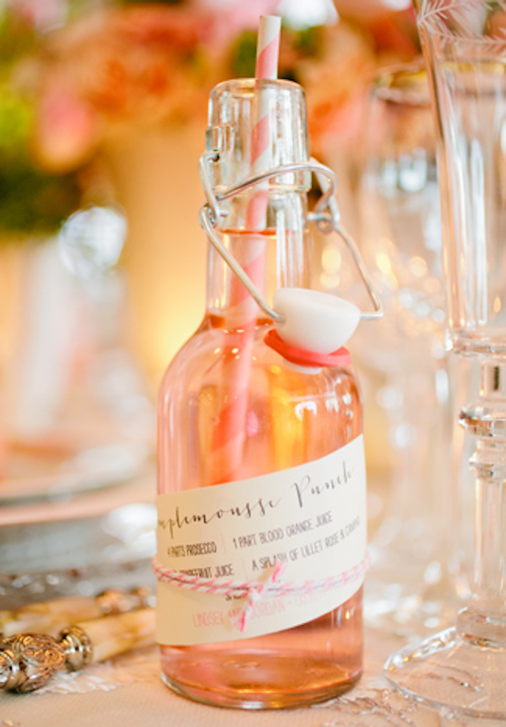 A Perfect Event also makes 'Pamplemousse Punch' using prosecco, blood-orange juice, grapefruit juice, and a splash of Lillet.
