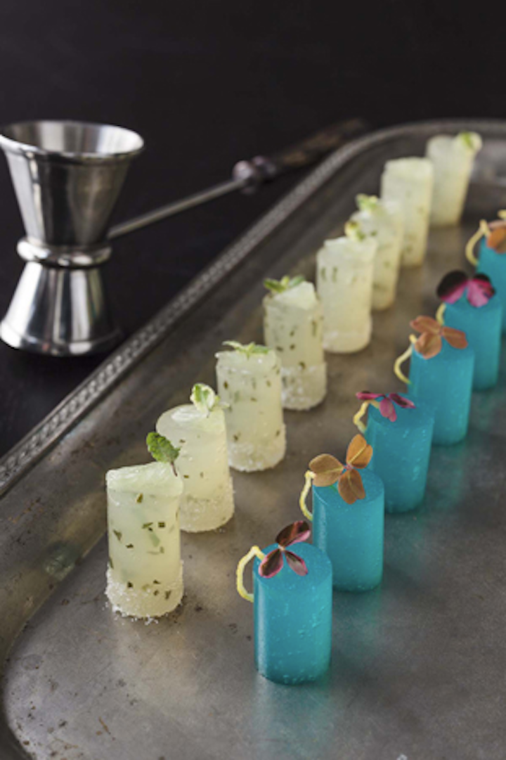 Barton G. also serves Pop Shots, which are one-bite jello shots in mojito and kamikaze flavors.